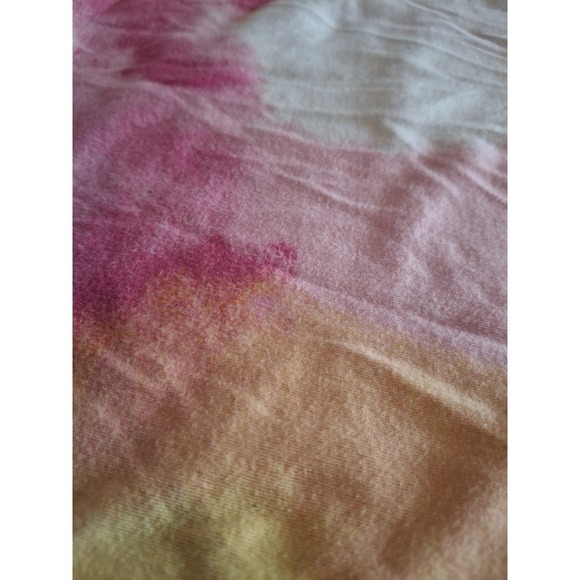 Champion Women's Size 3X T-Shirt Pink Purple Yellow Short Sleeve Tie Front - Picture 6 of 6